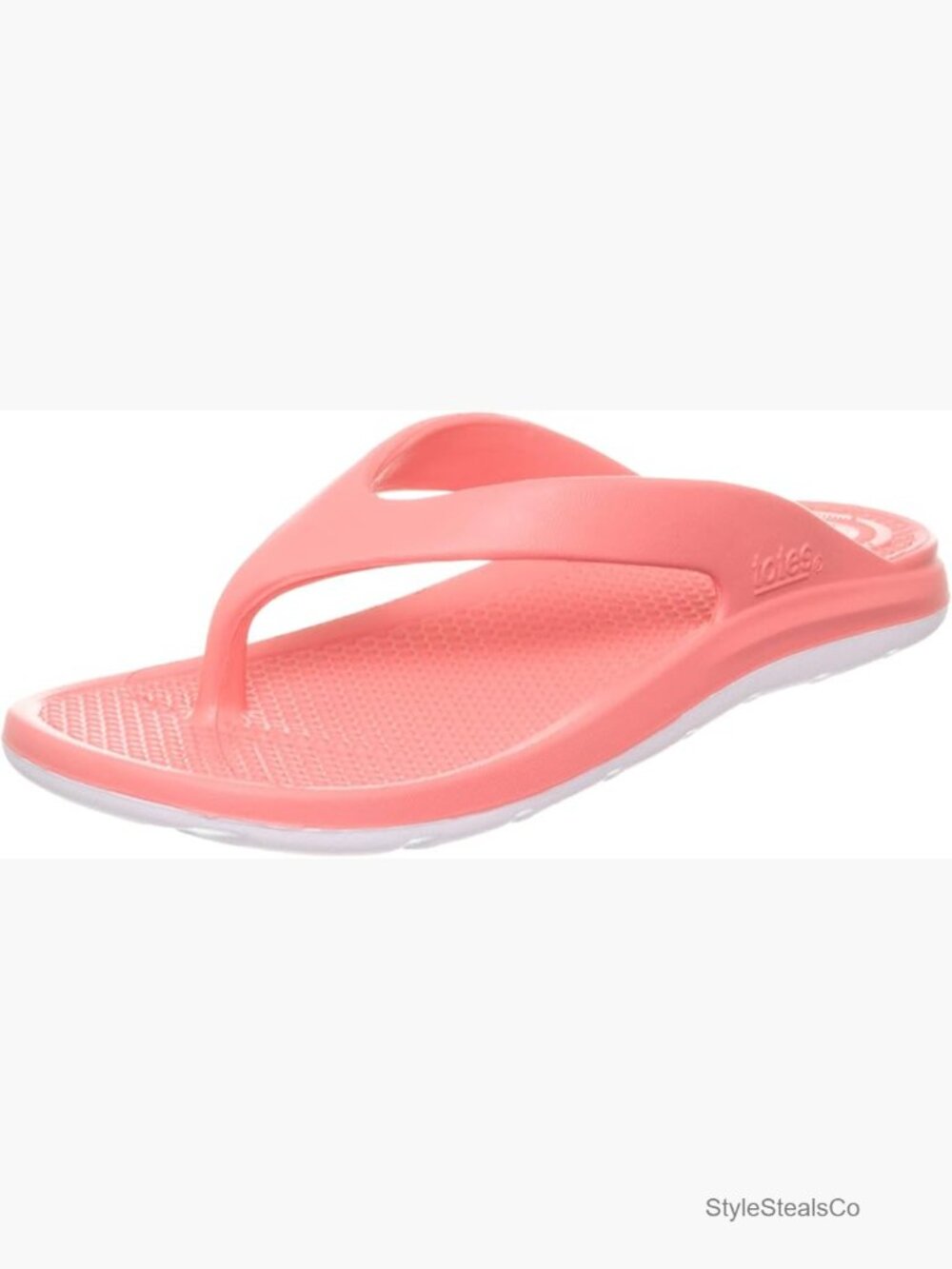 Lightweight Waterproof Two-Tone Thong Flip Flop Sandals